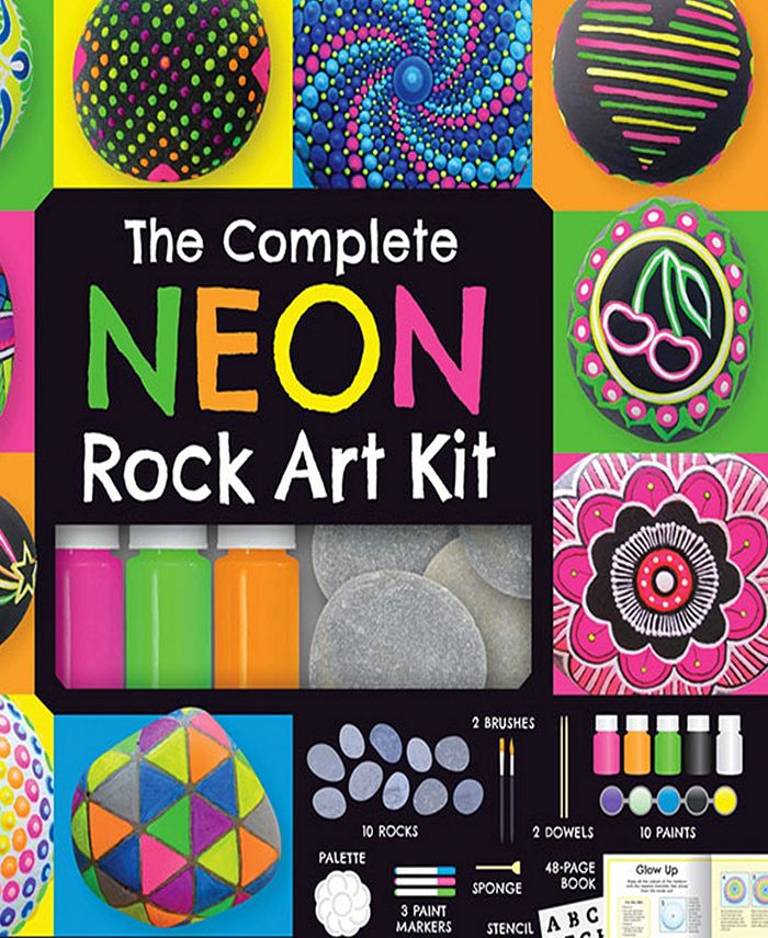 Craft Maker The Complete Neon Rock Art Kit DIY Rock Painting For Kids