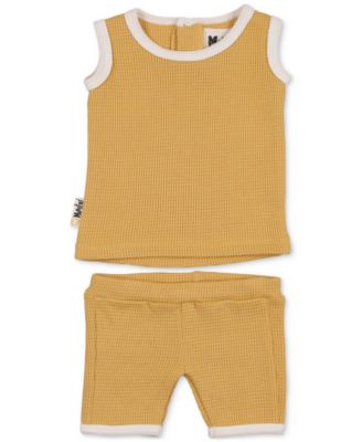 Maniere - Baby Boys or Baby Girls 2-Pc. Waffle Knit Tank Set