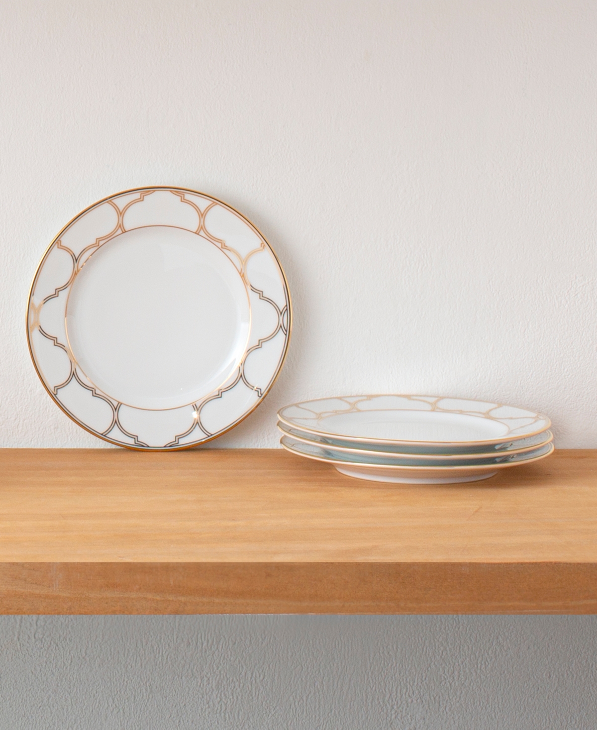 Noritake Eternal Palace Gold Set of 4 Bread Butter/Appetizer Plates, 6-1/2