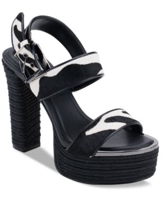 DKNY - Yadira Ankle-Strap Slingback Platform Sandals