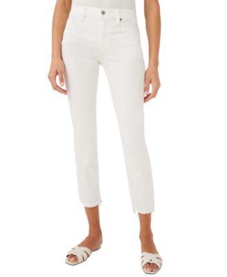 7 For All Mankind - Women's Roxanne Frayed-Hem Ankle Jeans