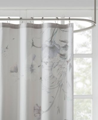 Cassandra Printed Cotton Shower Curtain, 72" x 72"