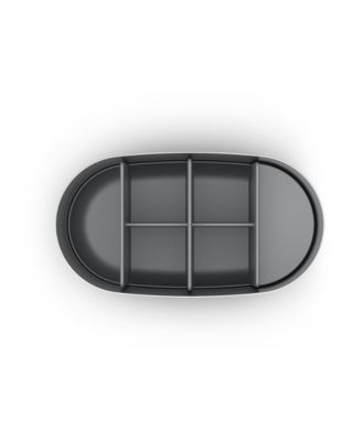 Easy Store Luxe Large Stainless-Steel Toothbrush Caddy