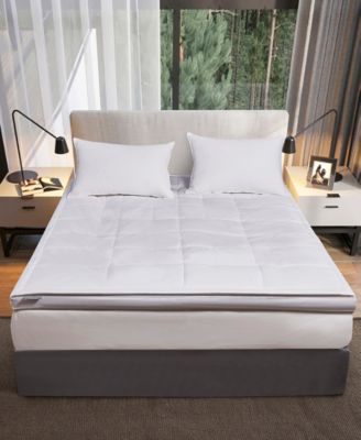 Kathy Ireland 3 Down Fiber Top Featherbed Collection In White