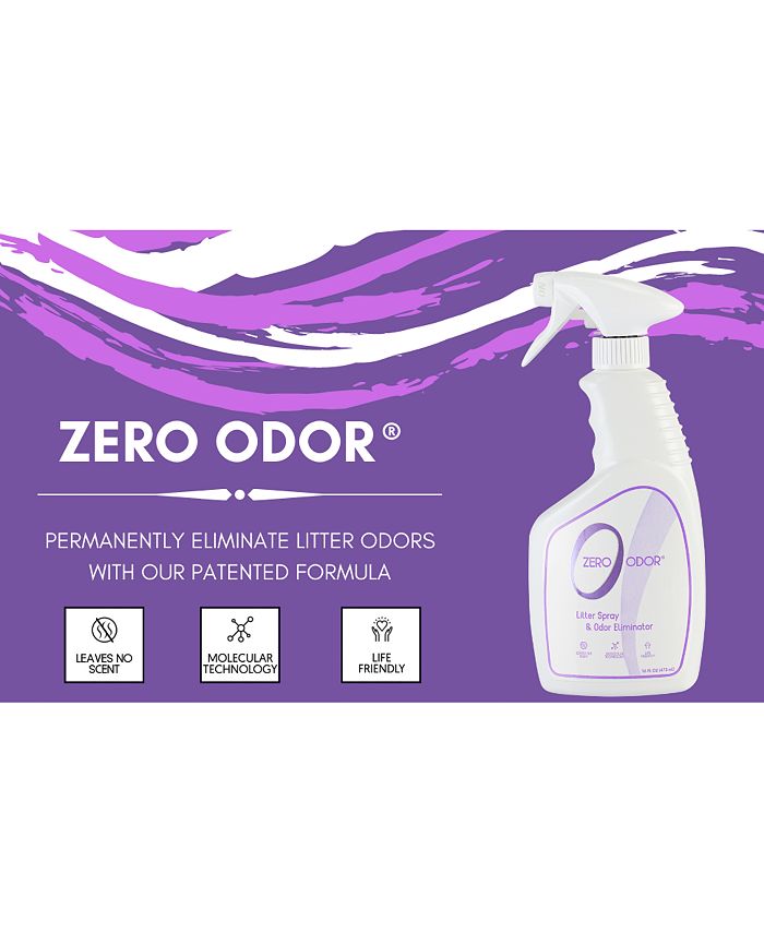 Zero Odor Cat 16oz Litter Spray Odor Eliminator Macy's