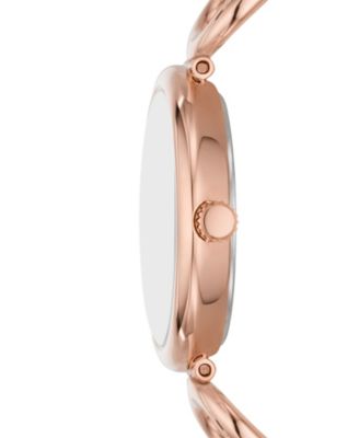 Women's Carlie Three-Hand Rose Gold-Tone Stainless Steel Watch, 30mm