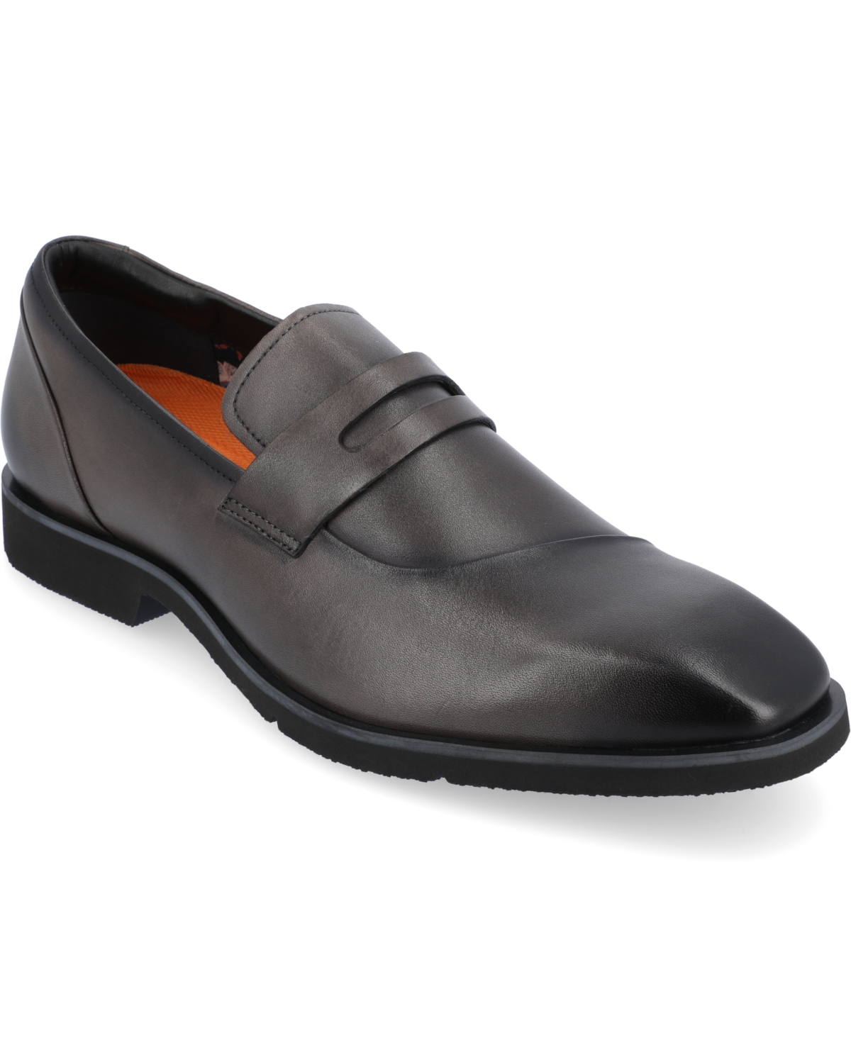 Men's Zenith Chisel Toe Penny Loafers Dress Shoes - Cognac