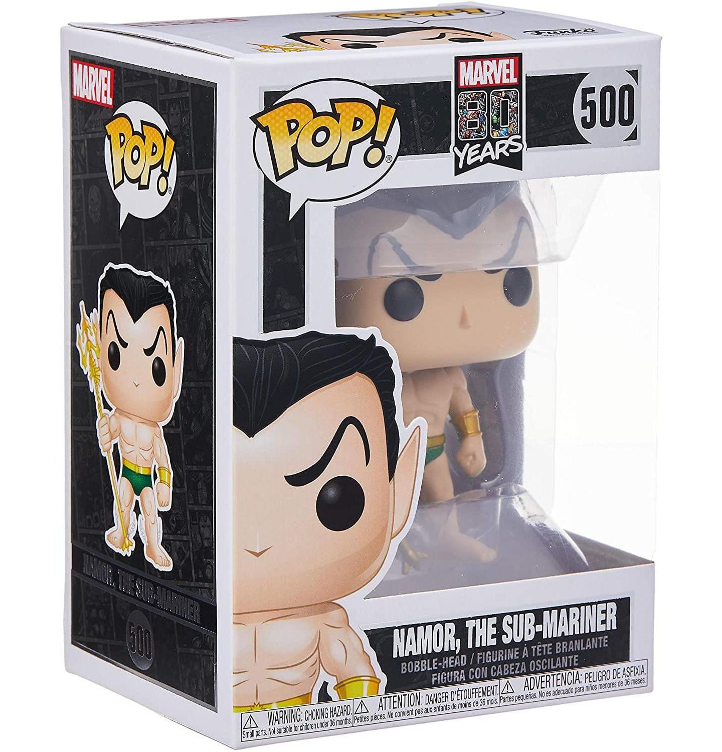Детская фигурка Funko Pop! Marvel 80th Anniversary First Appearance Namor 3.75", цвет: Бежевый — фото 4