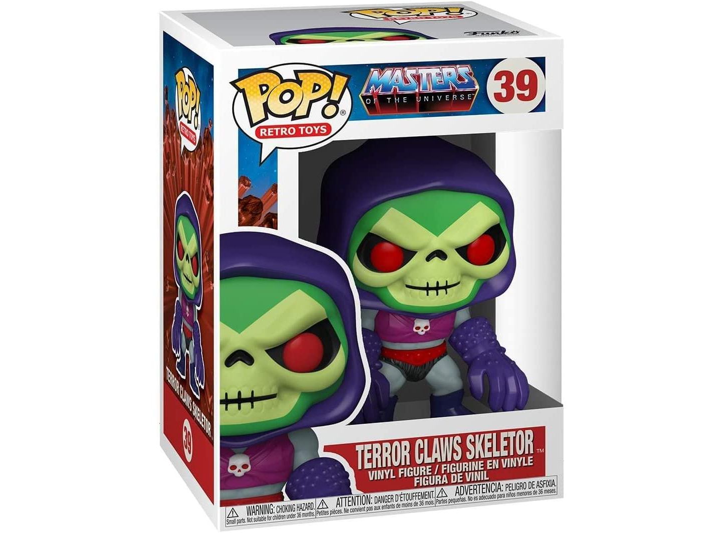 Детская фигурка Funko Pop! Masters of the Universe Skeletor Terror Claws 3.75" Vinyl Figure, 1-Piece, Ages 3+ — фото 2