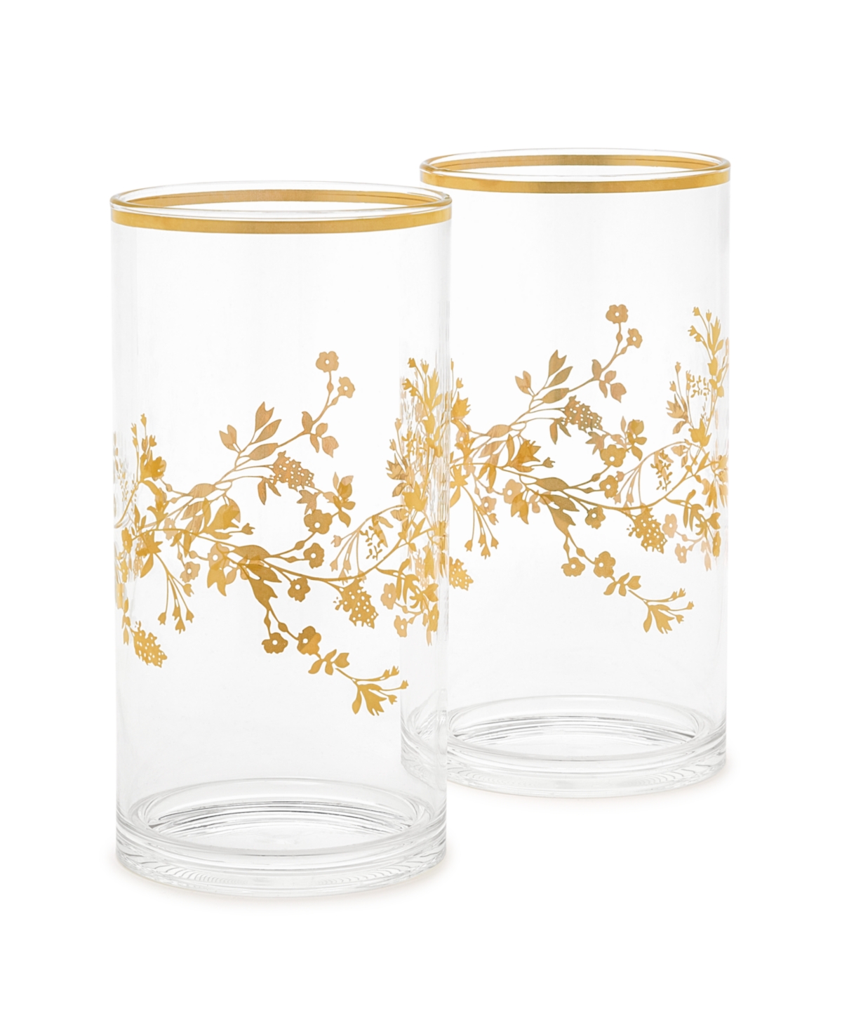 2-Pc. Gilded Glass Cylinder Set, Created for Macy's