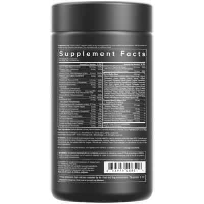 Men s Daily Multivitamin Supplement, 25+ Vitamins & Minerals For Adults, Organic Whole Foods Vitamins A, B, Vitamin C, D, E, K, 120 Capsules