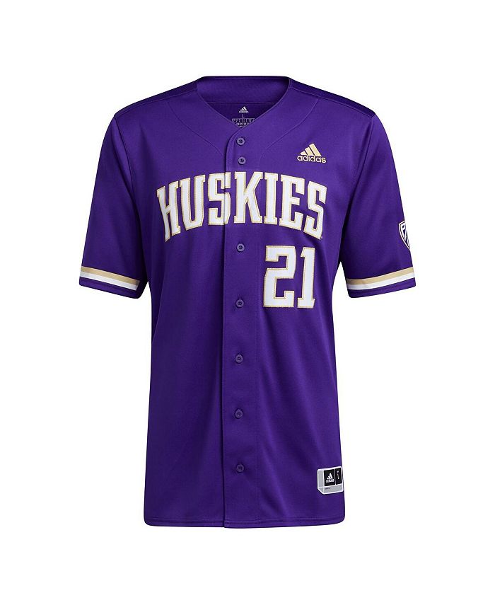 adidas Men's #21 Purple Washington Huskies Button-Up Baseball Jersey -  Macy's