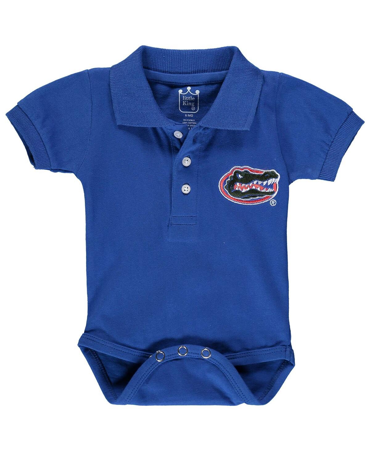 Little King Apparel Babies' Infant Boys And Girls Royal Florida Gators Polo Bodysuit