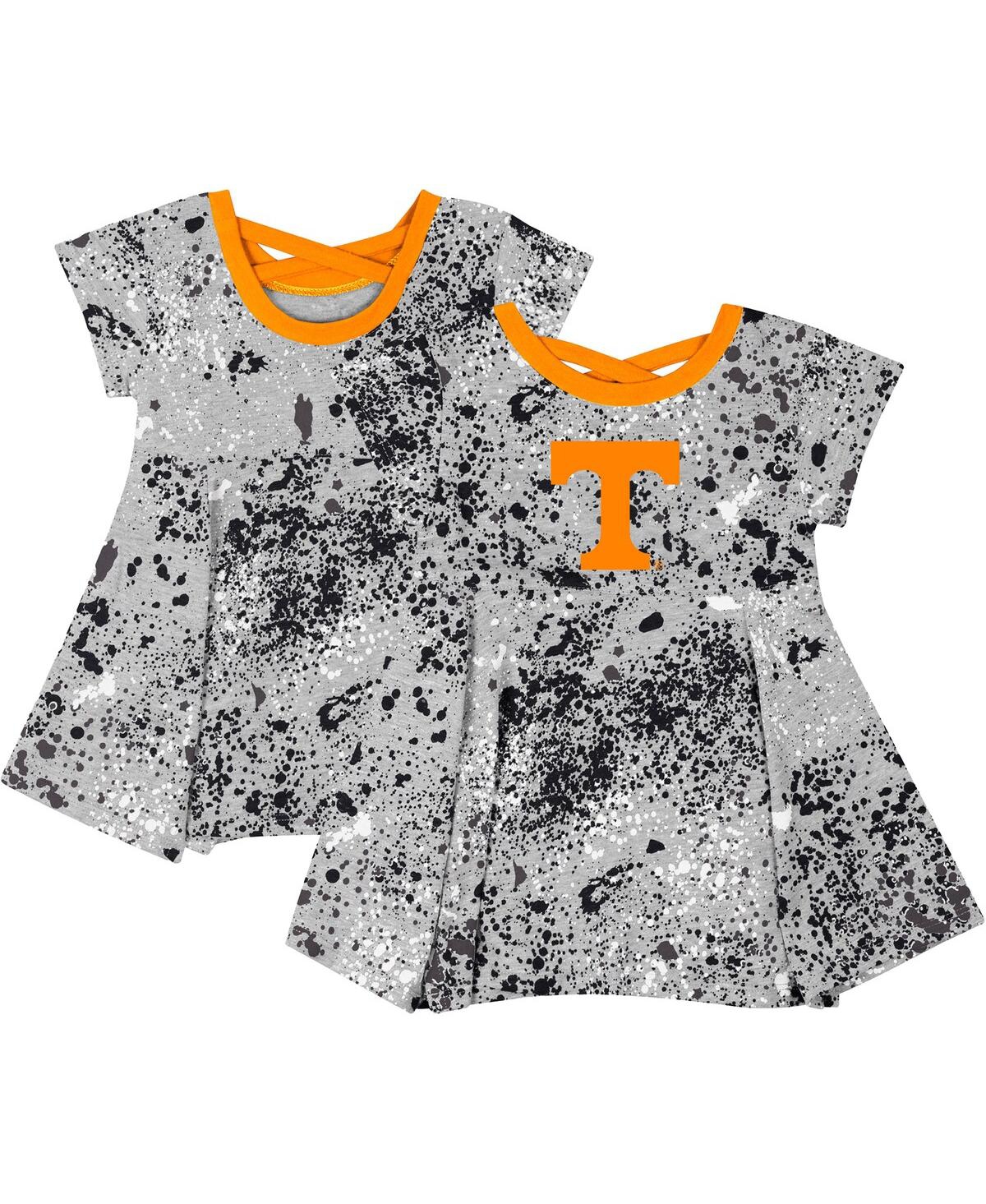 COLOSSEUM GIRLS INFANT COLOSSEUM GRAY TENNESSEE VOLUNTEERS SWEET PEA DRESS