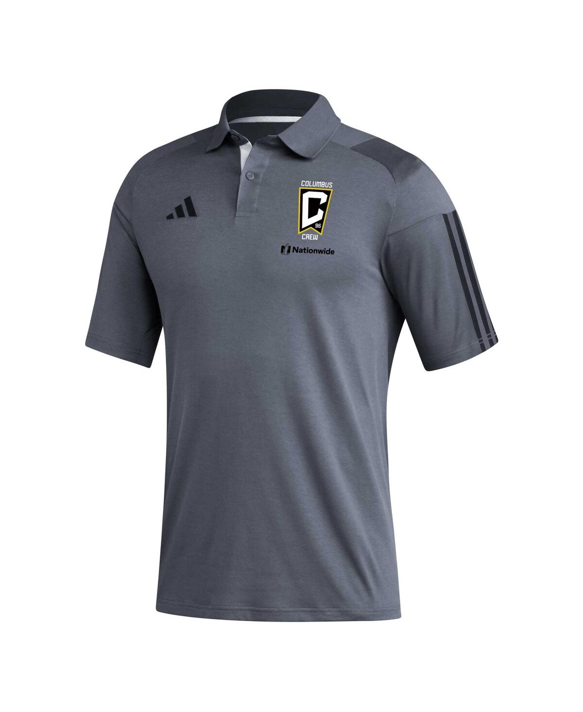 Shop Adidas Originals Men's Adidas Gray Columbus Crew 2023 On-field Training Polo Shirt