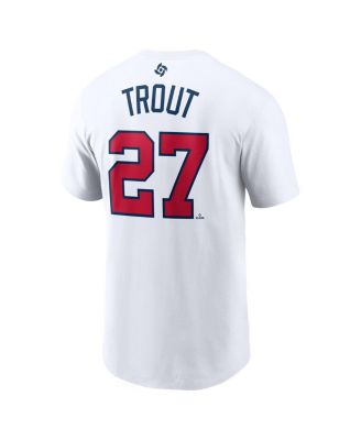 Men's Nike Mike Trout White USA Baseball 2023 World Baseball