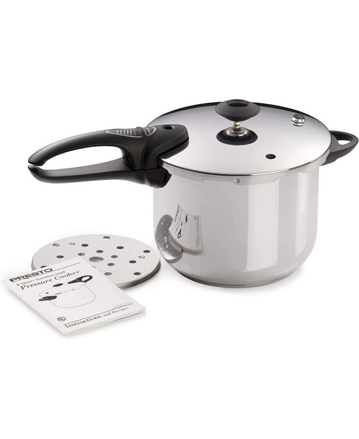 Presto 6 Qt. Ss Pressure Cooker Deluxe Macy's