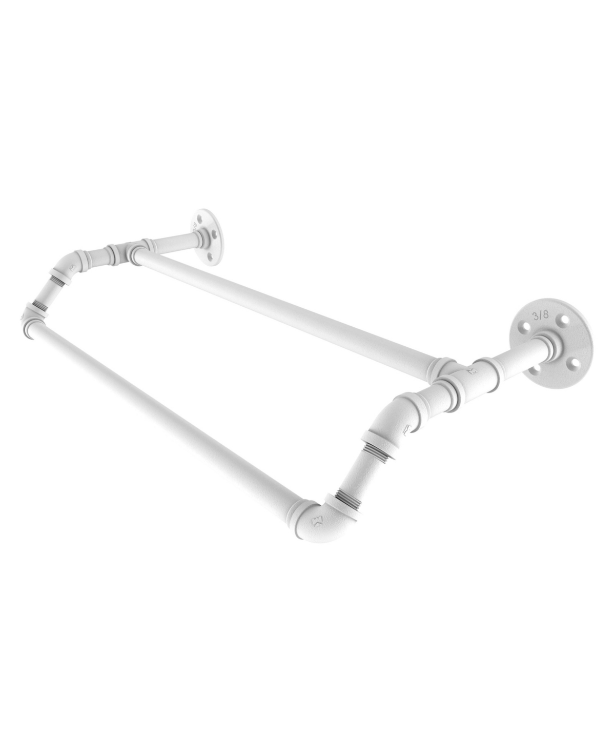 Allied Brass Pipeline Collection 24 Inch Double Towel Bar In Brown