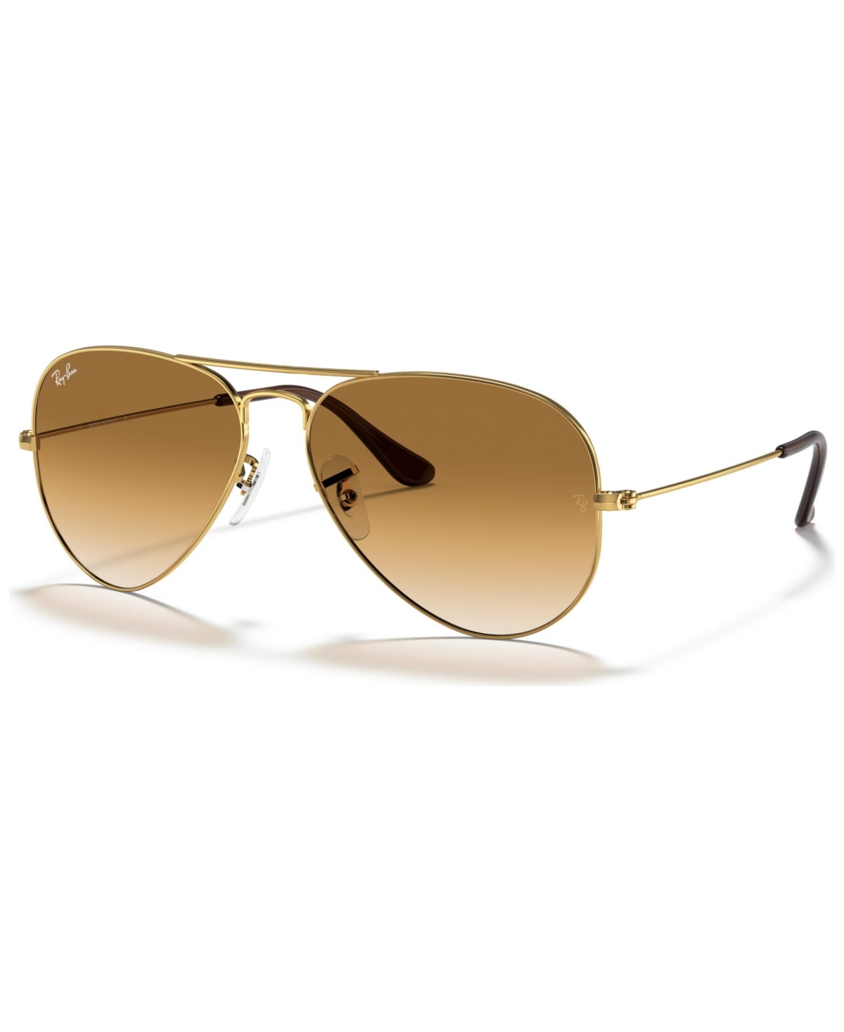 Ray Ban Unisex Sunglasses, Rb3025 Aviator Gradient In Gold,brown