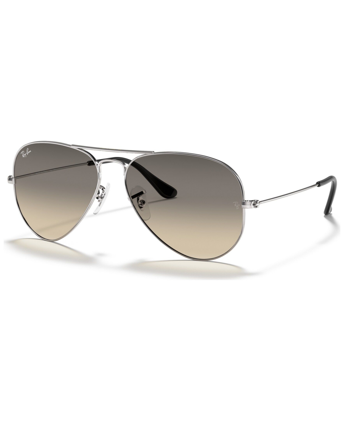 Ray Ban Unisex Sunglasses, Rb3025 Aviator Gradient In Silver,grey Gradient