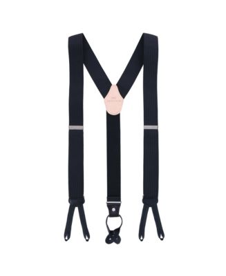 TRAFALGAR Men's Regal 35mm Vertical Striped Formal End Suspenders - Macy's