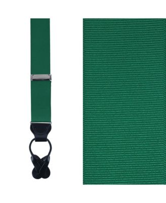 Men's Phoenix 38mm Grosgrain Non Stretch Ribbon Button End Suspenders