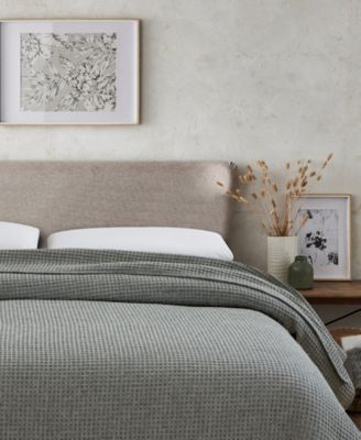 100% Wool Waffle Weave Blanket, Full/Queen