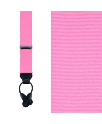 Men's Phoenix 38mm Grosgrain Non Stretch Ribbon Button End Suspenders