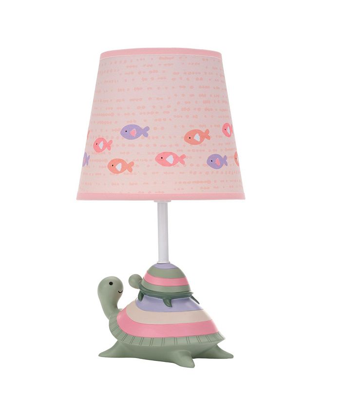 Lambs Ivy Sea Dreams Turtles Nursery Lamp with Shade Bulb