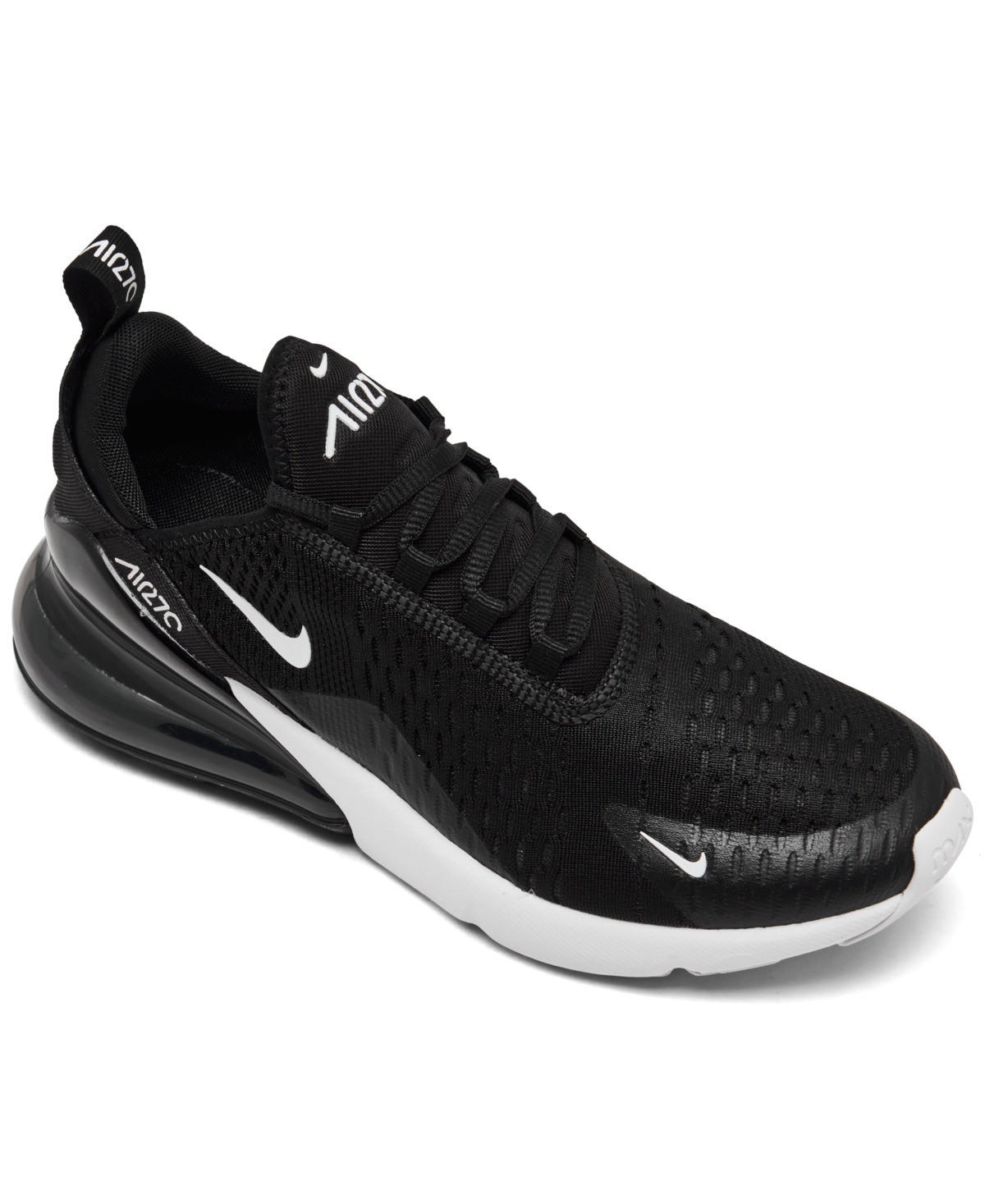 Nike Women's Air Max 270 Casual Sneakers From Finish Line In Black,anthracite,white