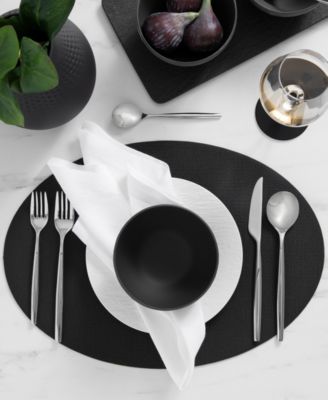 Manufacture Rock Faux Leather Placemats, Set of 4