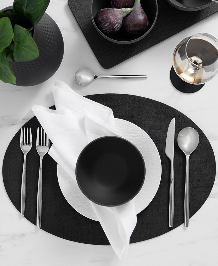 Villeroy & Boch Manufacture Rock Faux Leather Placemat, Set of 4 Macy's