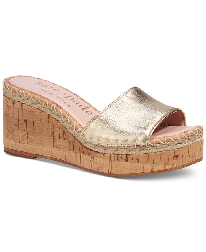 kate spade new york Women's Cosette Slip-On Platform Wedge Sandals - Macy's
