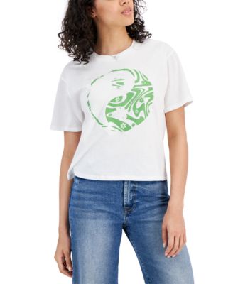 Rebellious One - Juniors' Ying Yang Graphic T-Shirt