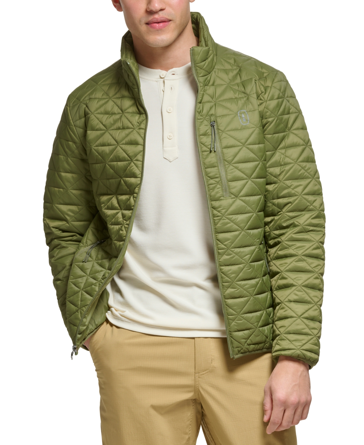 Men's Delta Diamond Quilted Packable Puffer Jacket - Blue Mirage