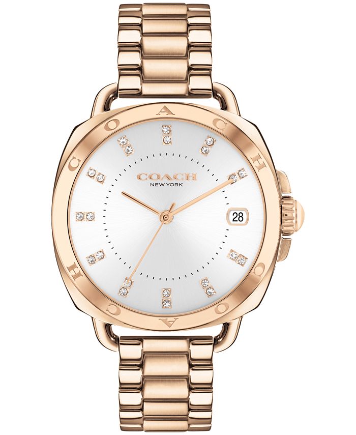 Coach tatum rose cheap gold watch