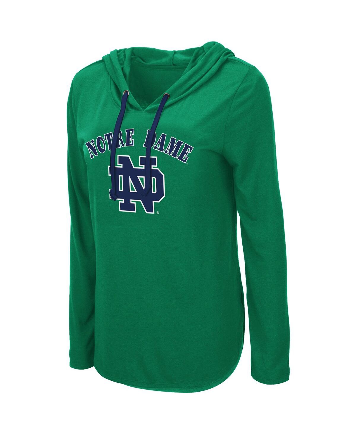 Women's ColosseumNotre Dame Fighting Irish My Lover Hoodie Long Sleeve T-shirt - Green