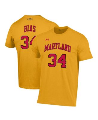 Men's Gold Maryland Terrapins Len Bias Performance T-shirt