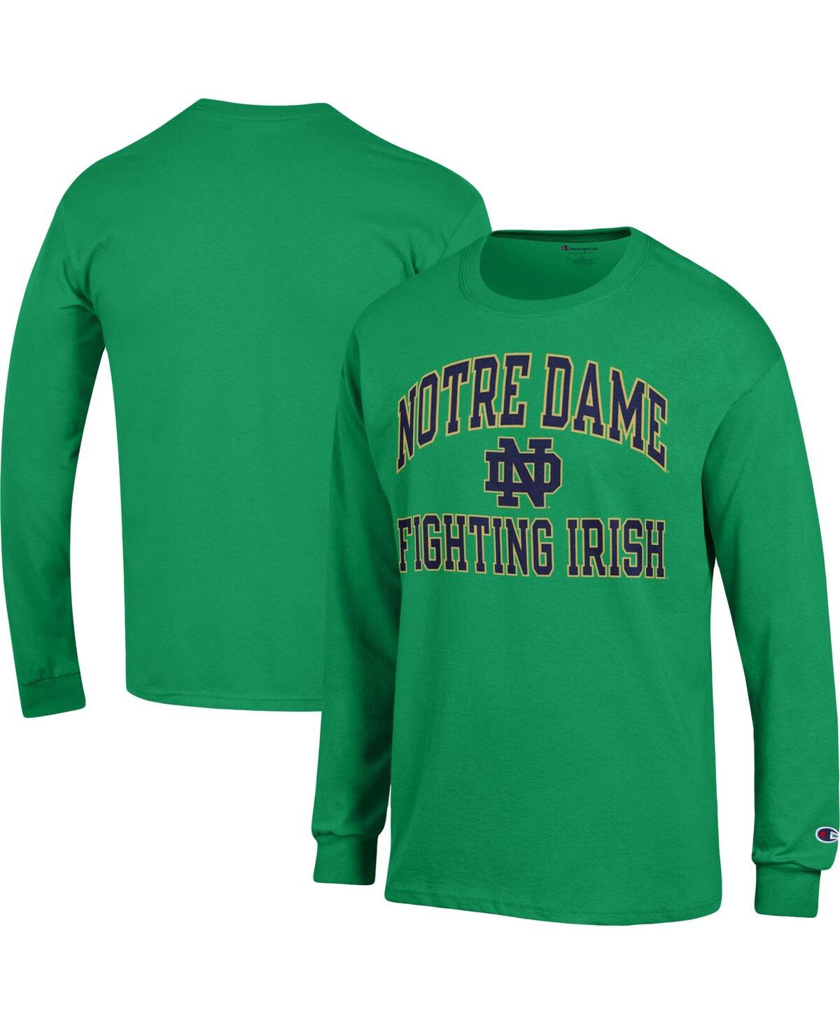 Men's ChampionNotre Dame Fighting Irish High Motor Long Sleeve T-shirt - Green