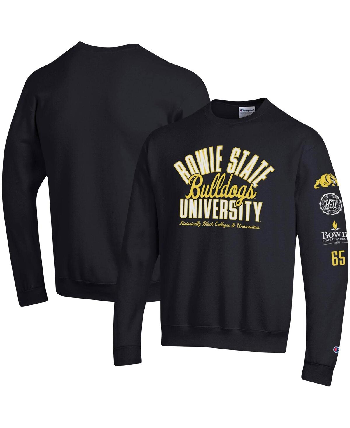 Men's ChampionBowie State Bulldogs 2-Hit Power blend Pullover Sweatshirt - Black