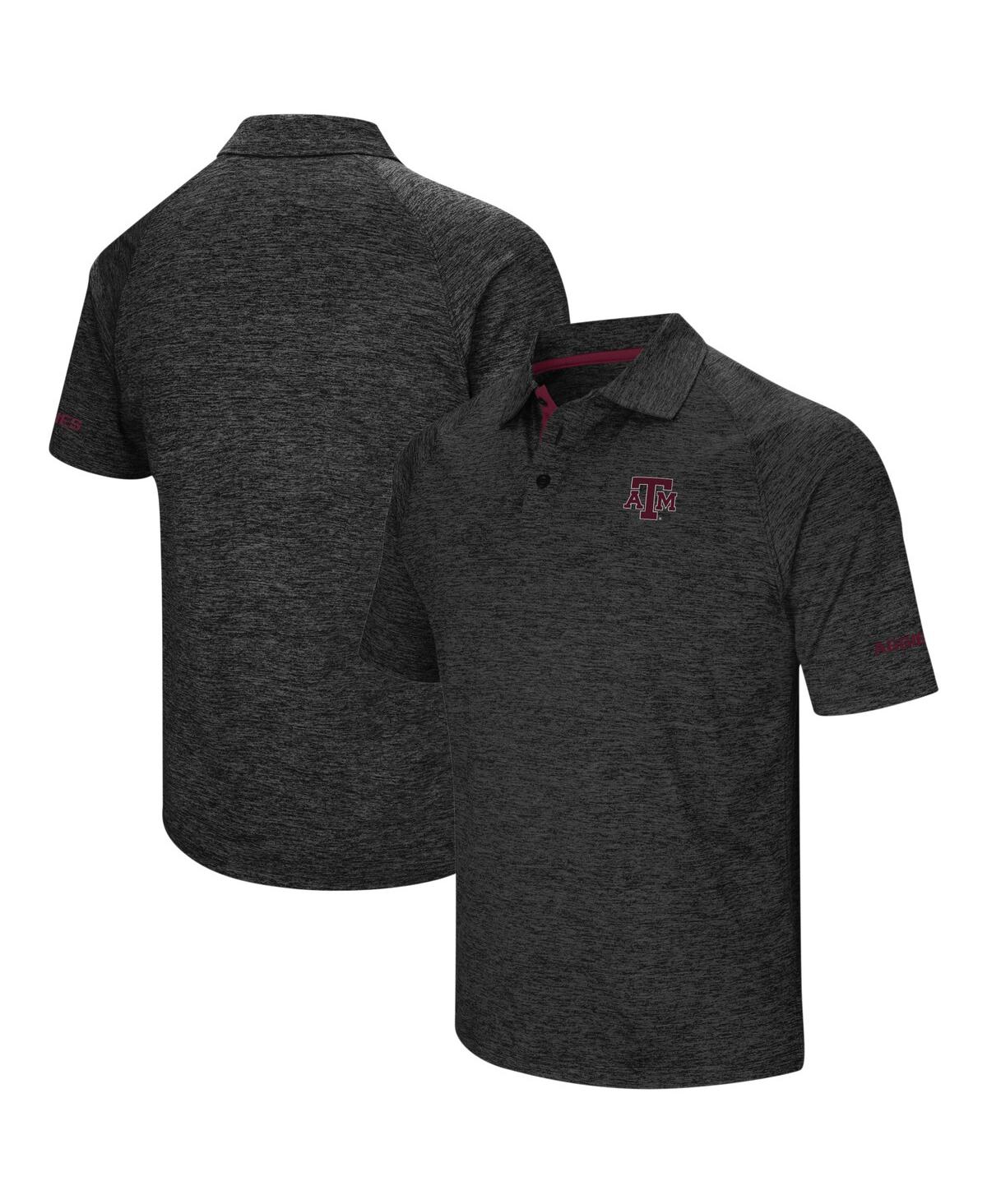 Men's ColosseumTexas A&M Aggies Big and Tall Down Swing Polo Shirt - Black