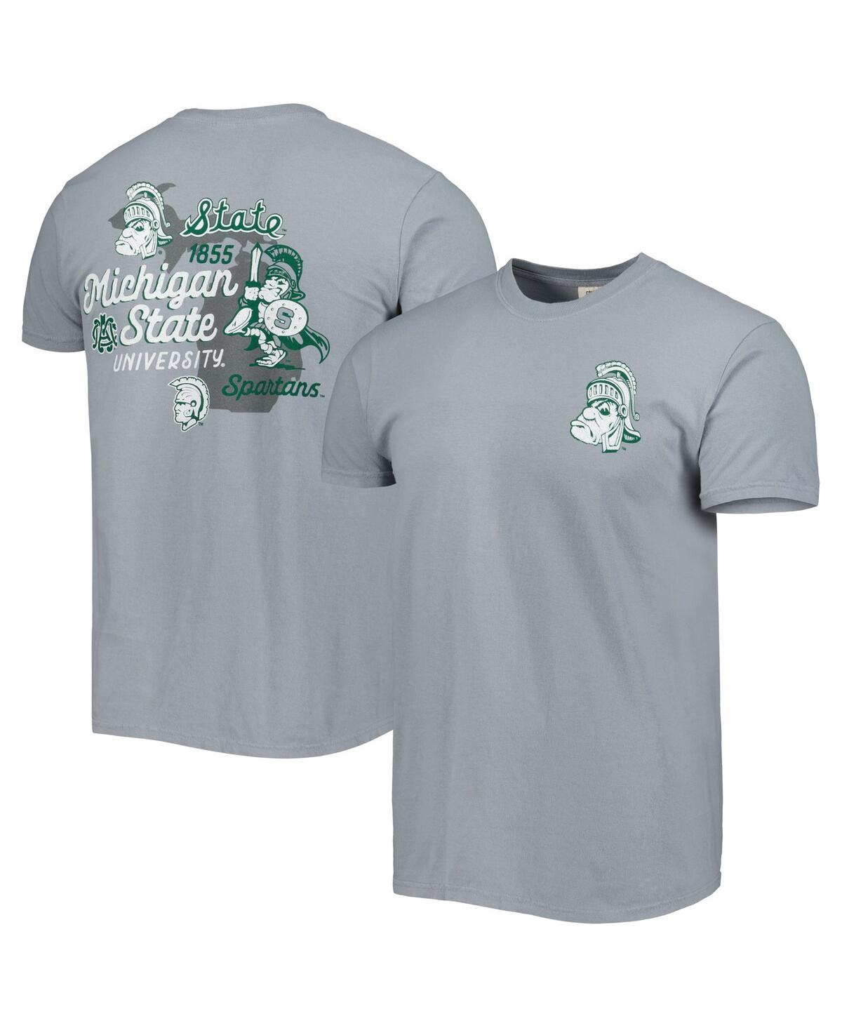 Shop Image One Men's Graphite Michigan State Spartans Vault State Comfort T-shirt