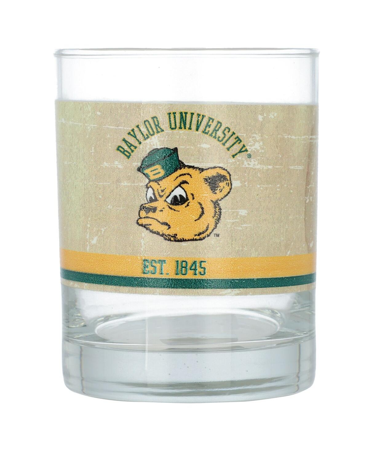 Indigo Falls Baylor Bears 14 oz Vintage-like Retro Glass In Clear