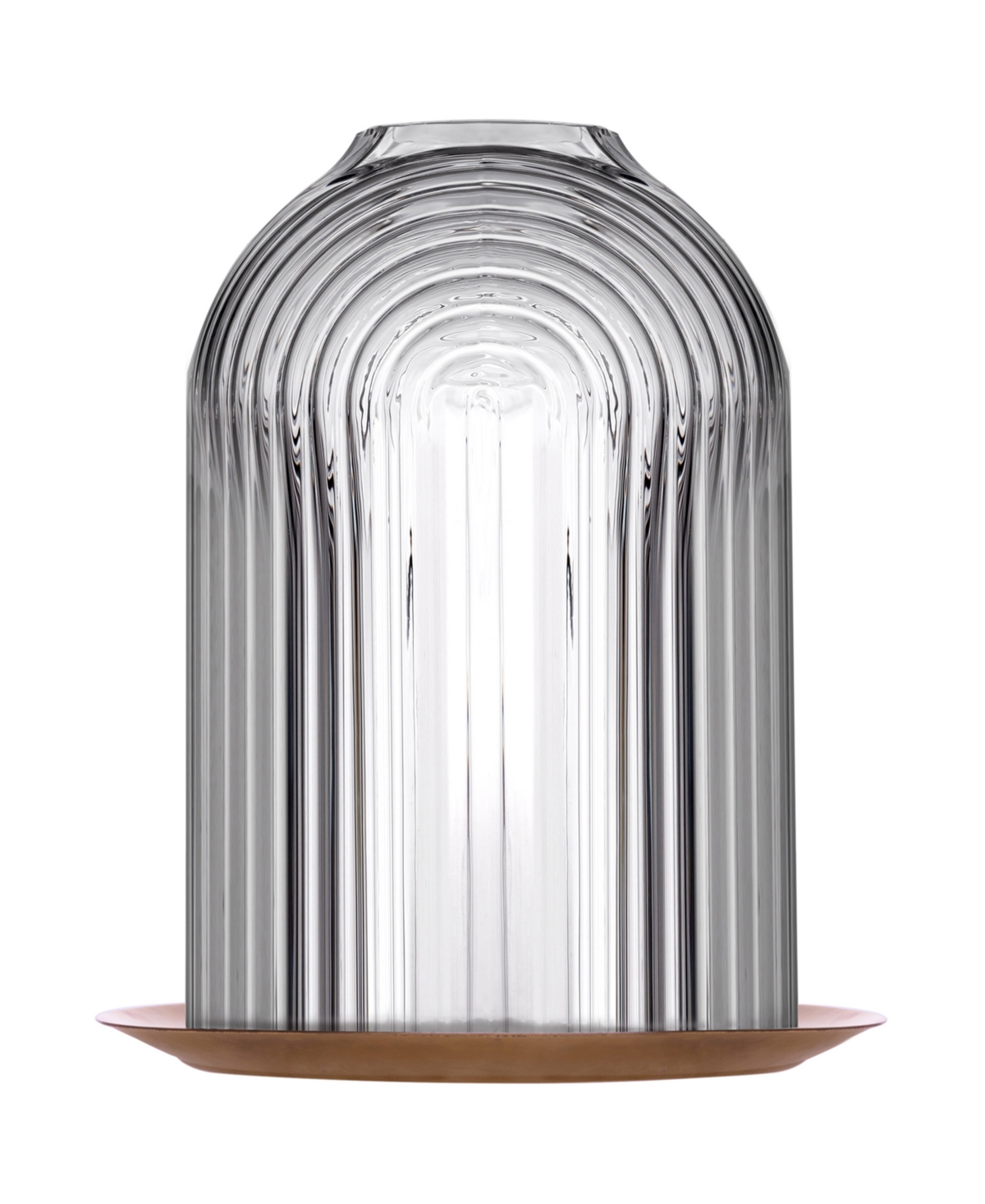 Nude Glass Ilo Candle Holder, Medium In Clear