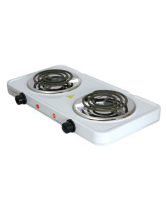 Electric Easily Portable Ultra Lightweight Dual Coil Burner Cooktop Buffet Range
