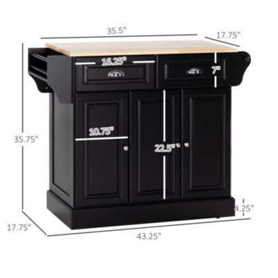Kitchen Island on Wheels Kitchen Storage Cabinet Utility Cart