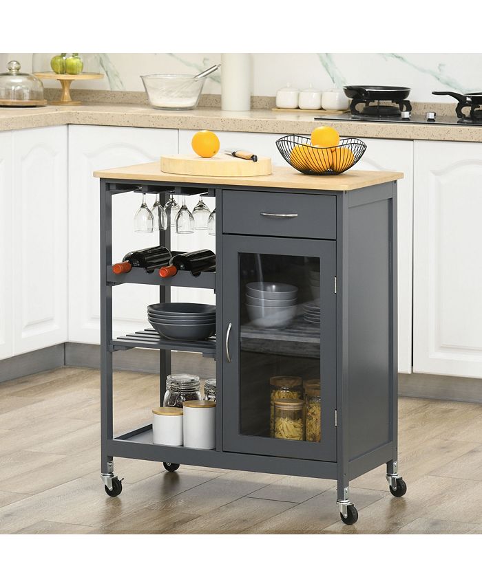 Utility Kitchen Cart, Rolling Kitchen Island Storage Trolley