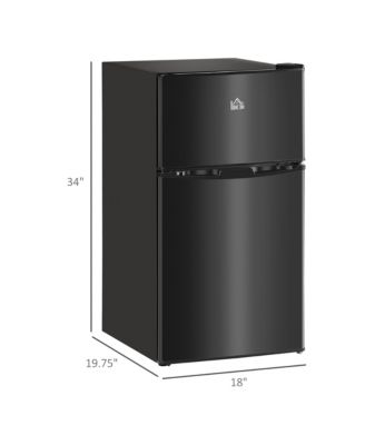 3.2 Cu.Ft Mini Fridge with Freezer and Adjustable Shelf,