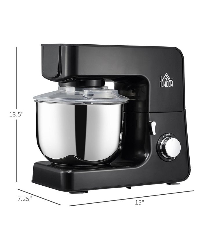 6 Qt Stand Mixer with 6+1P Speed, 600W Tilt Head Kitchen