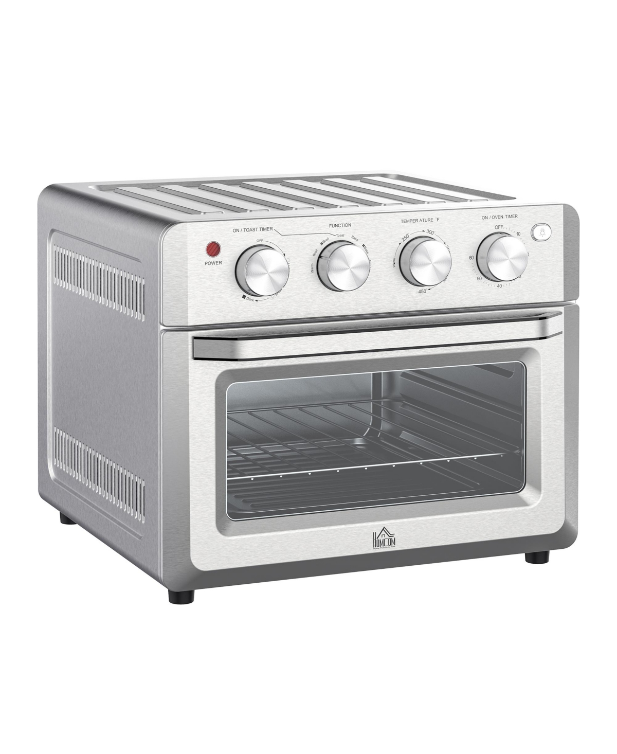 7in1 Toaster Oven With Warm Broil Toast Bake Air Fryer Setting Silver ModeSens